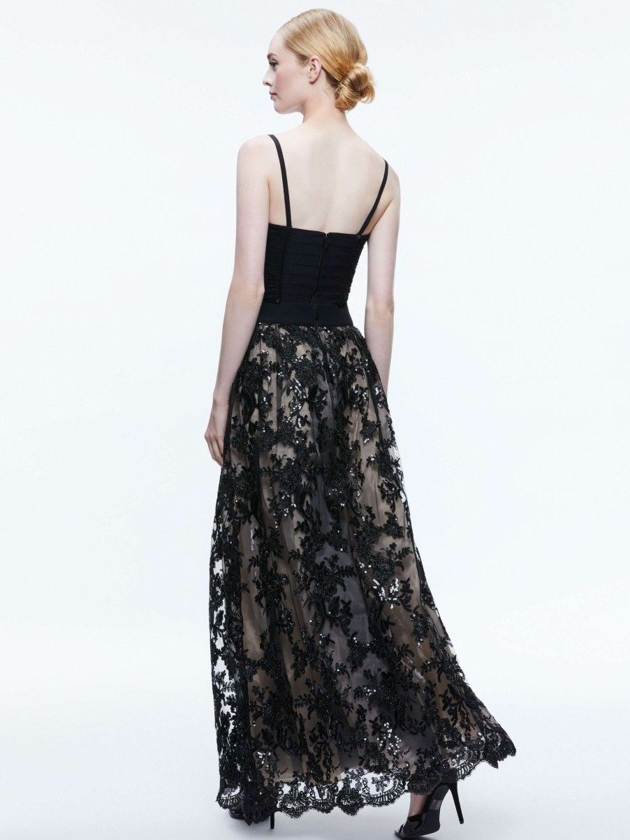 Skirts * | Tina Embellished Gown Skirt Alice And Olivia Original