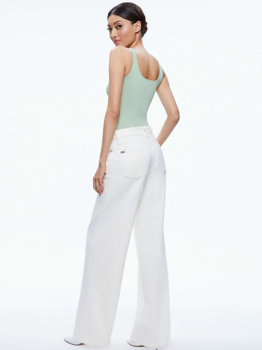 Tops * | Daryn Sculpting Tank Alice And Olivia Discounts