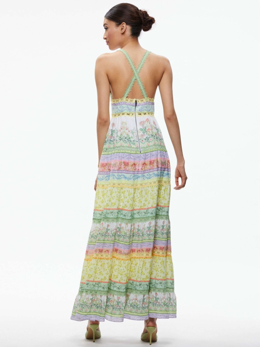 Dresses * | Karolina Halter Maxi Dress Alice And Olivia Official