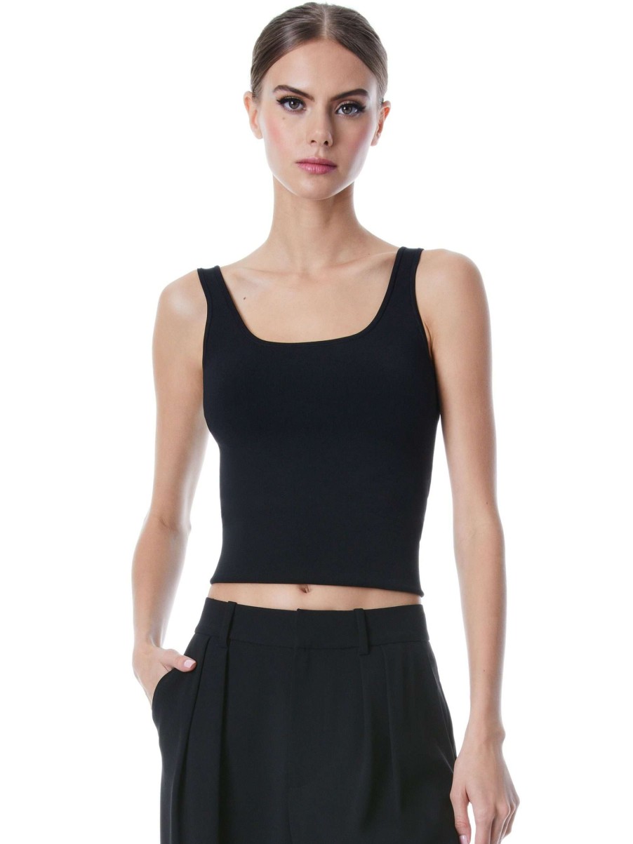 Tops * | Daryn Sculpting Tank Alice And Olivia Premium