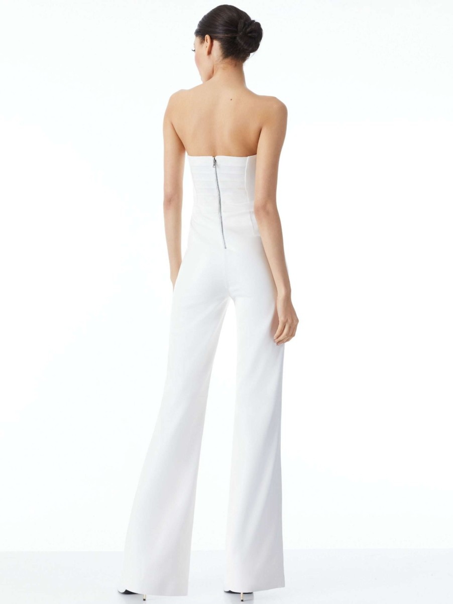 Jumpsuits * | Lavera Vegan Leather Jumpsuit Alice And Olivia Free Delivery