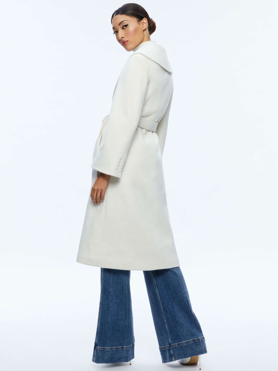 Jackets & Coats * | Marcelene Midi Coat Alice And Olivia Discounts