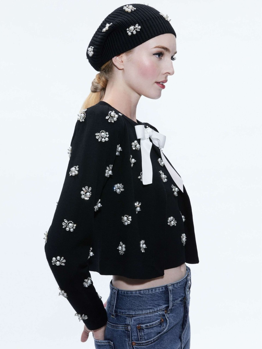 Accessories * | Chira Slouchy Embellished Hat Alice And Olivia Exclusive Design