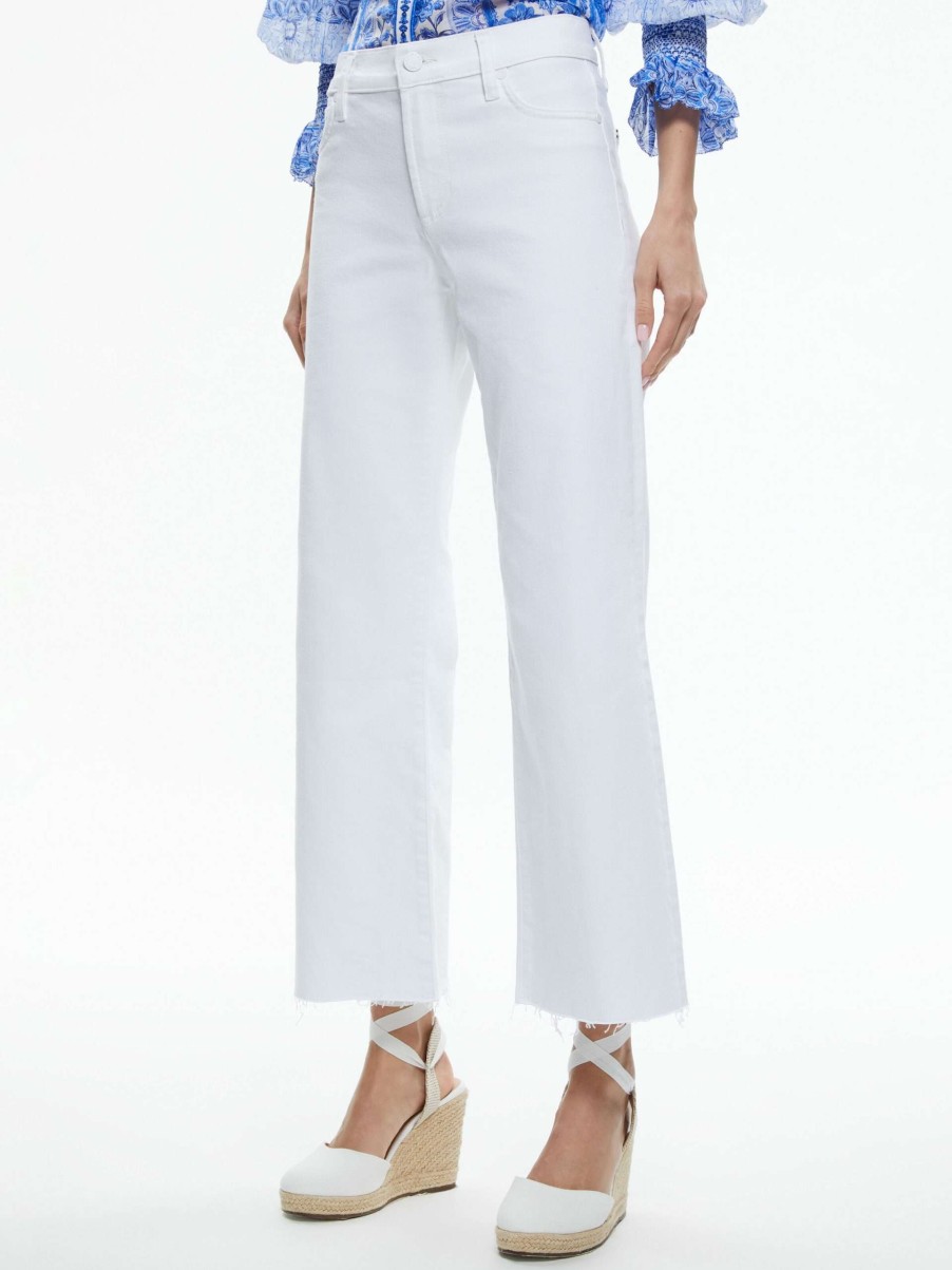 Pants * | Roxie Low Rise Flared Leg Jean Alice And Olivia Special Style