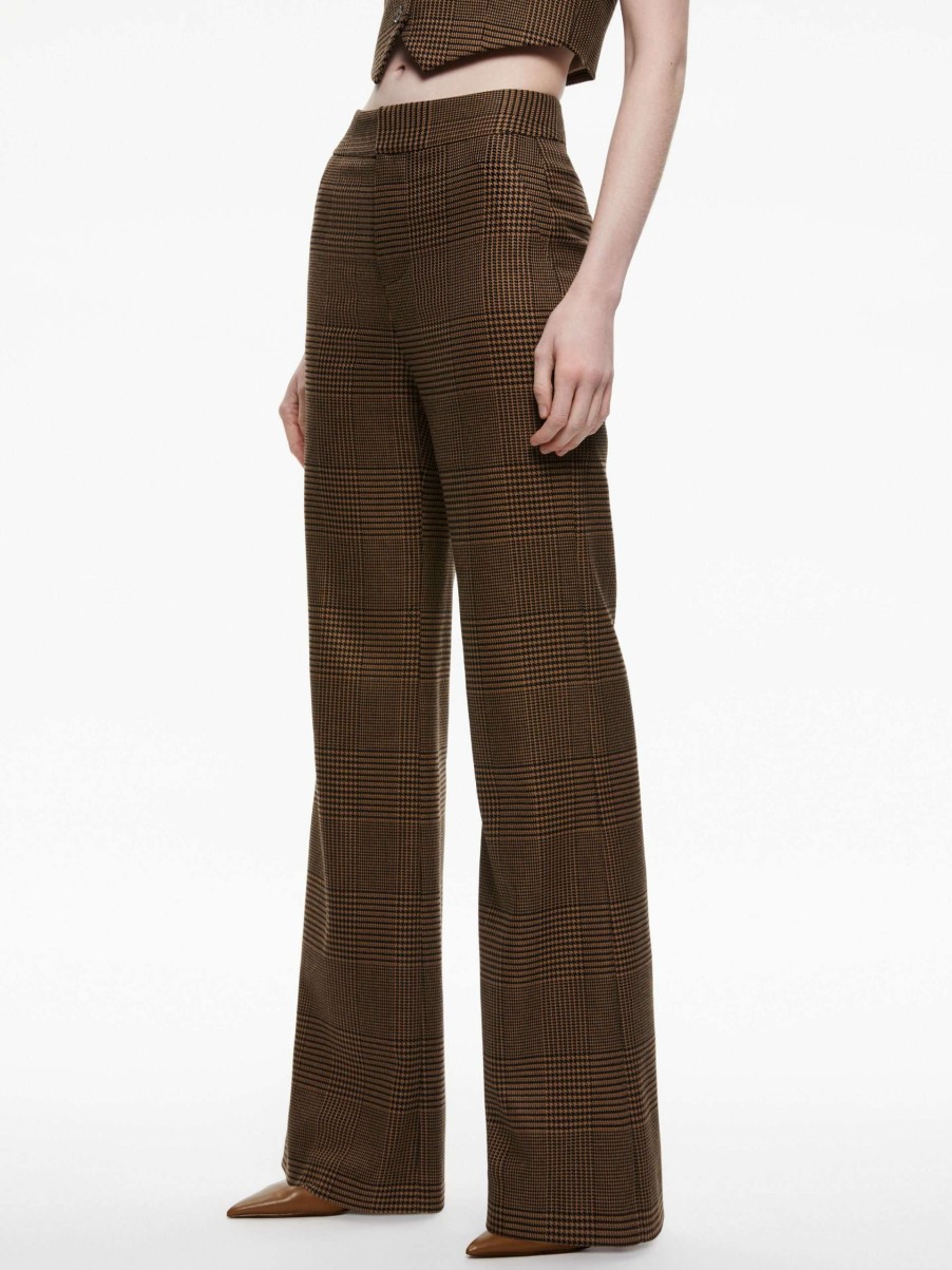 Pants * | Deanna High Waisted Bootcut Pant Alice And Olivia High Quality