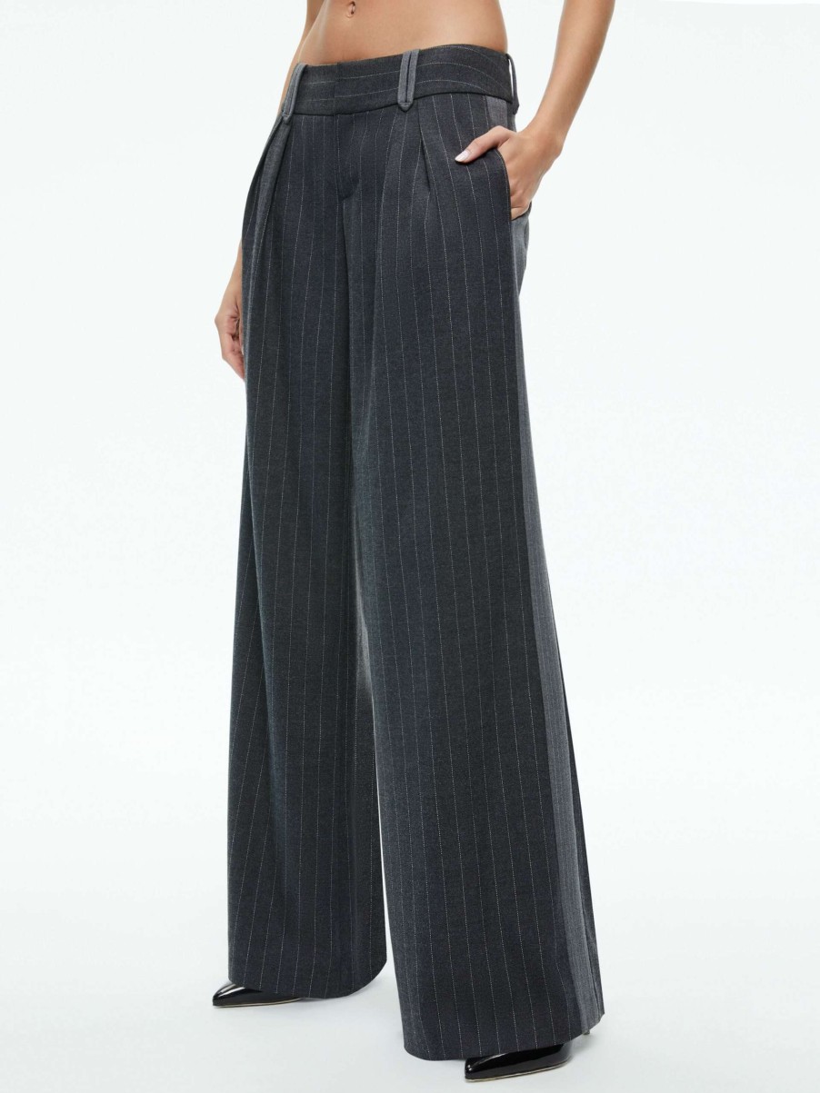 Pants * | Eric Low Rise Trouser Alice And Olivia Excellent Quality