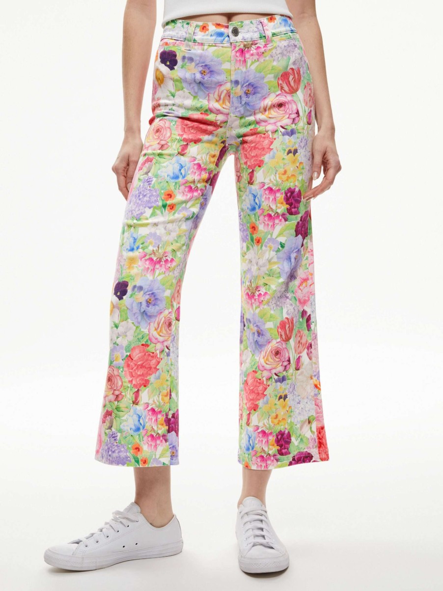 Pants * | Gorgeous Coin Pocket Cropped Jean Alice And Olivia Fashionable