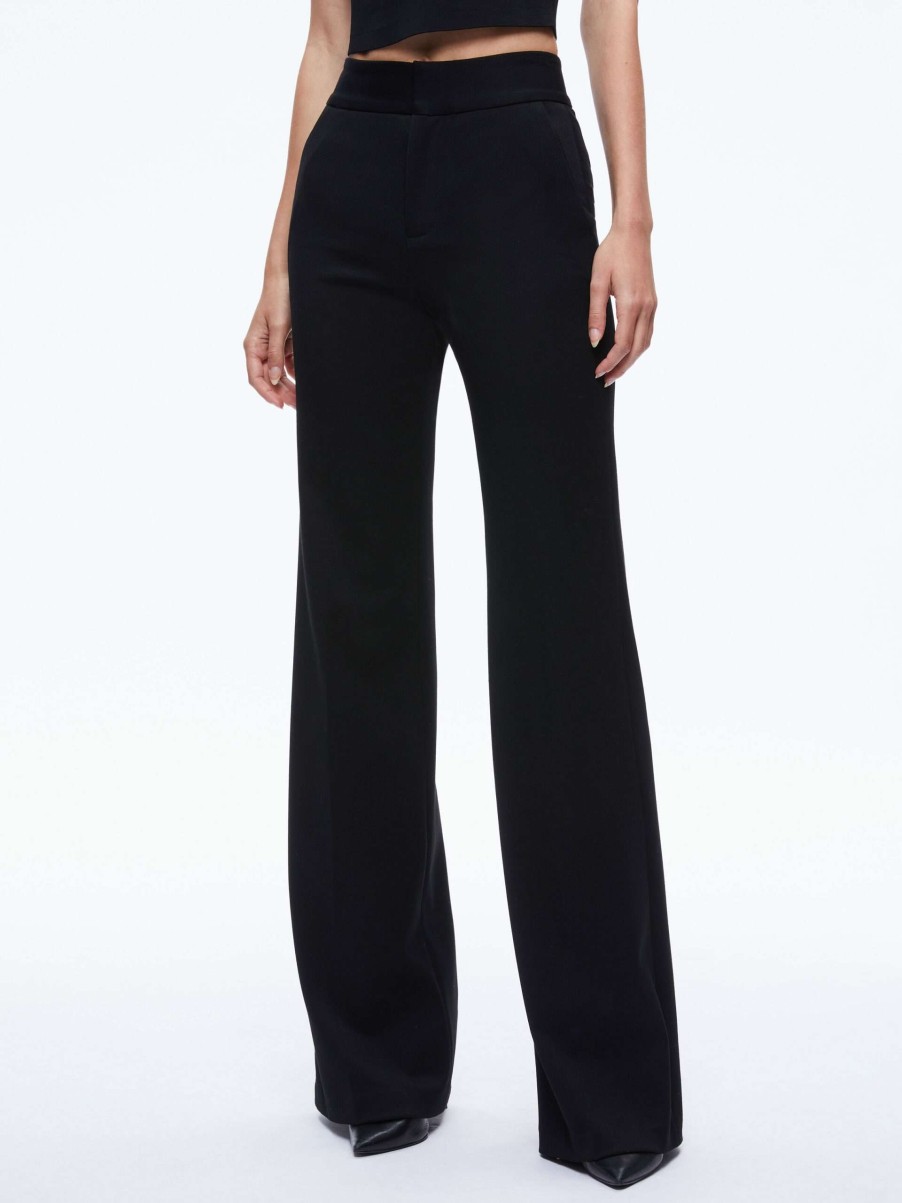 Pants * | Deanna High Waisted Bootcut Pant Alice And Olivia Best-Selling