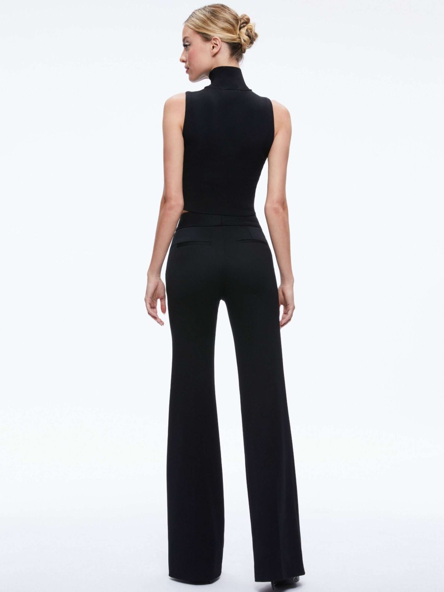 Pants * | Deanna High Waisted Bootcut Pant Alice And Olivia Best-Selling