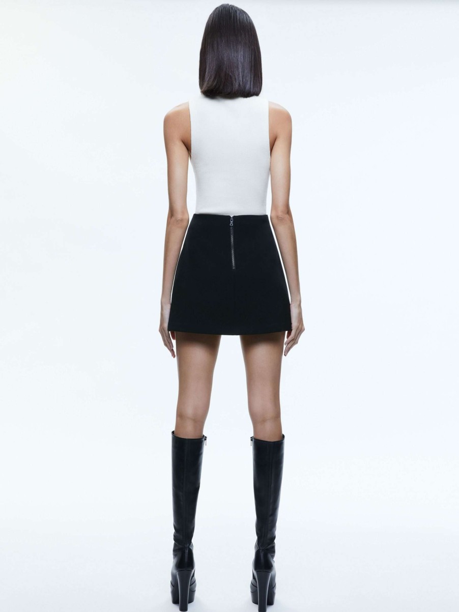 Skirts * | Riley Mini Skirt Alice And Olivia Special Style