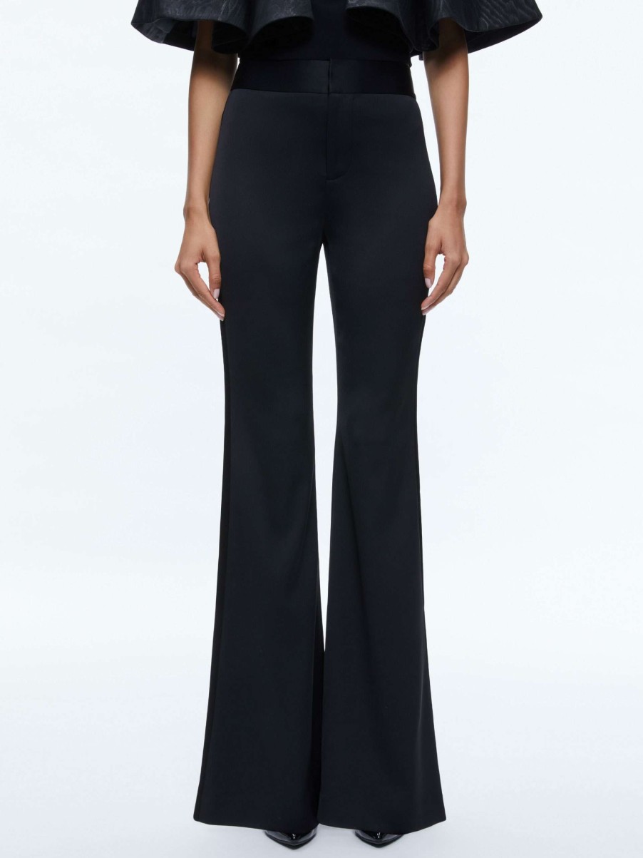 Pants * | Deanna High Rise Side Stripe Pant Alice And Olivia Free Delivery