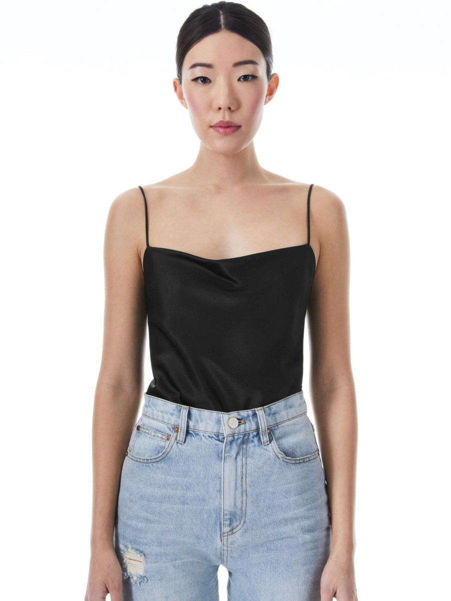 Tops * | Harmon Bodysuit Alice And Olivia Premium