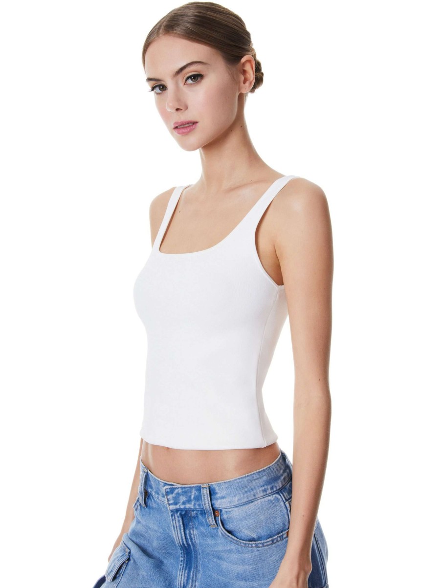 Tops * | Daryn Sculpting Tank Alice And Olivia Best-Selling