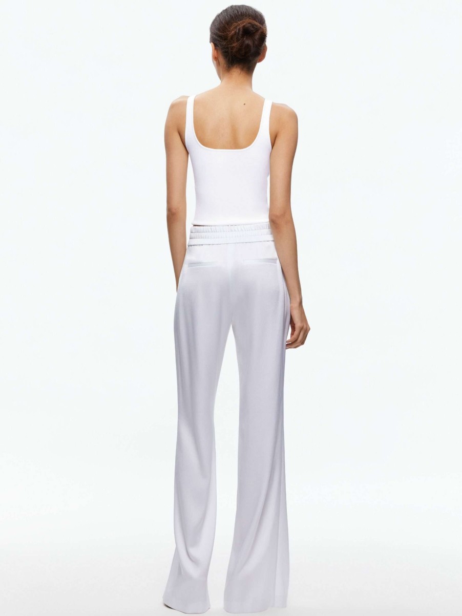 Pants * | Jody High Waisted Front Slit Pant Alice And Olivia Classical