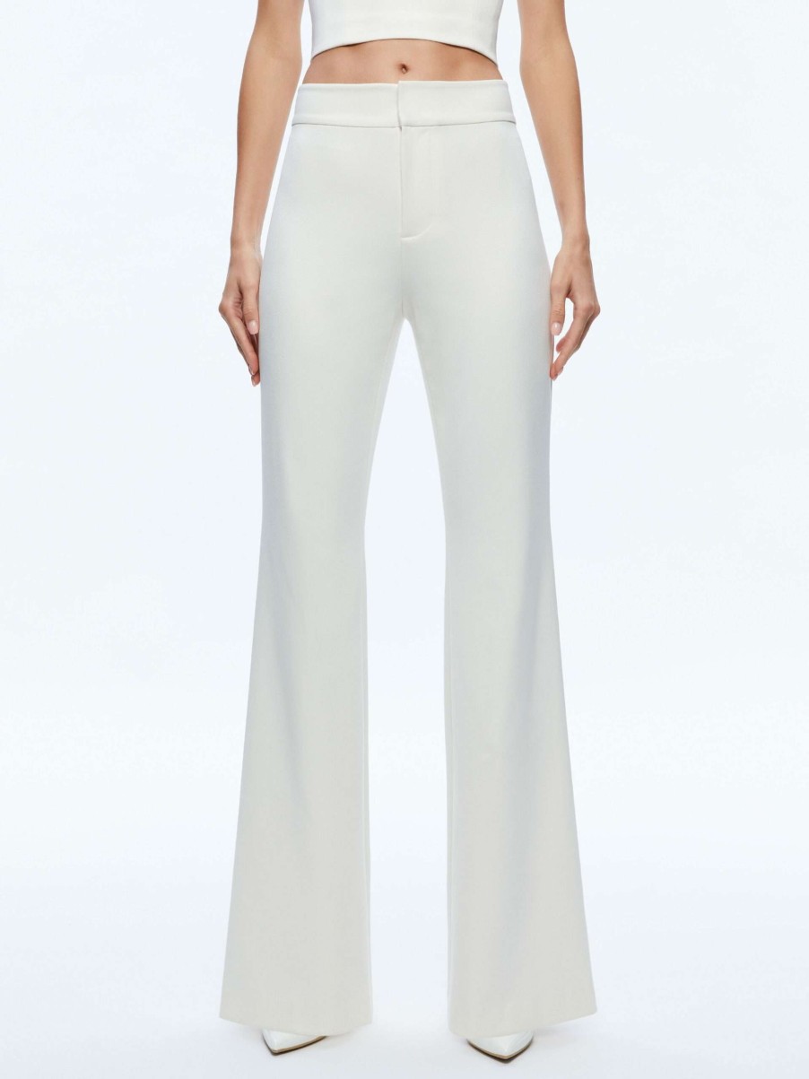 Pants * | Deanna High Waisted Bootcut Pant Alice And Olivia Discount Sale