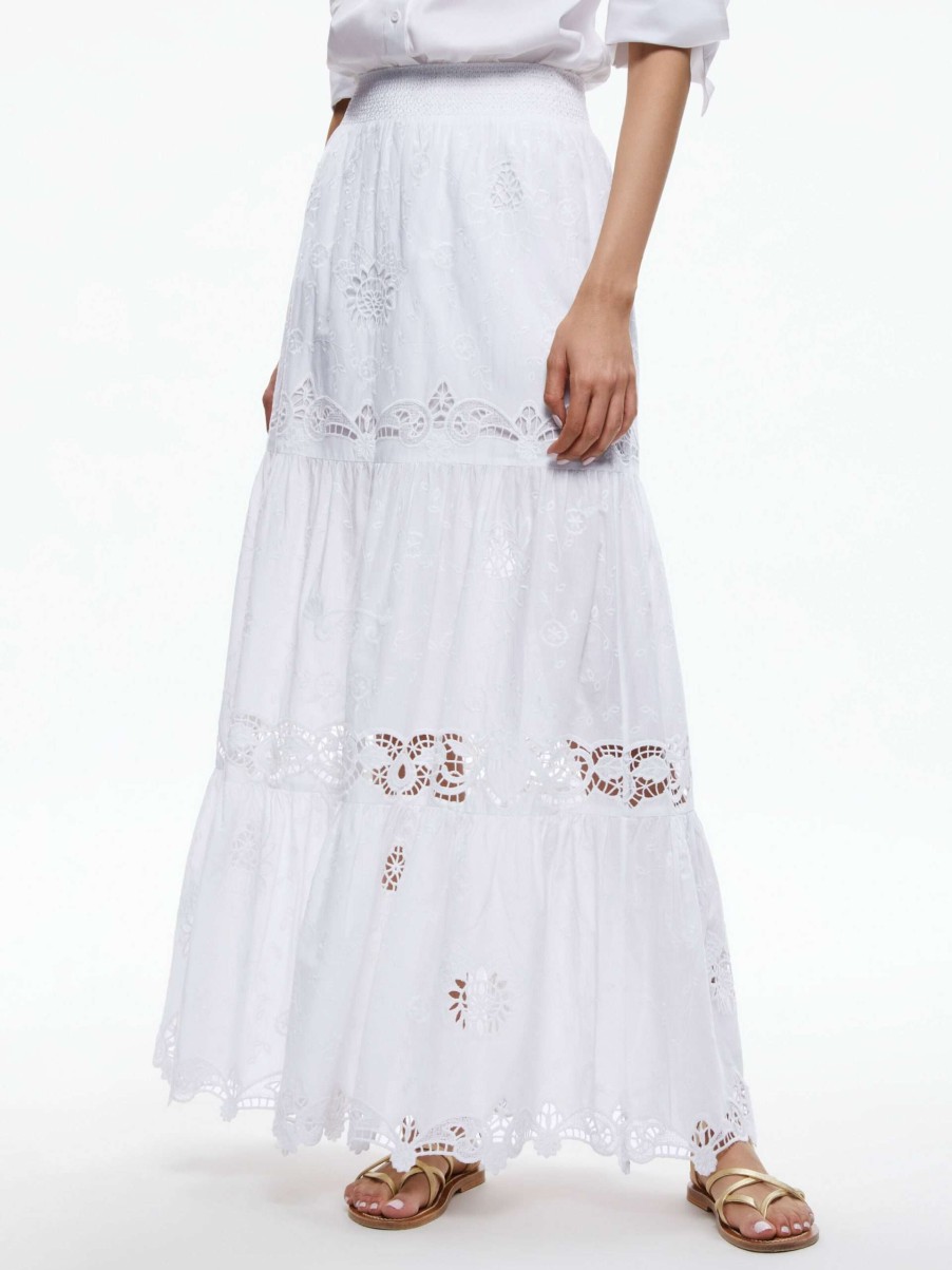 Skirts * | Reise Panelled Maxi Skirt Alice And Olivia Fashionable