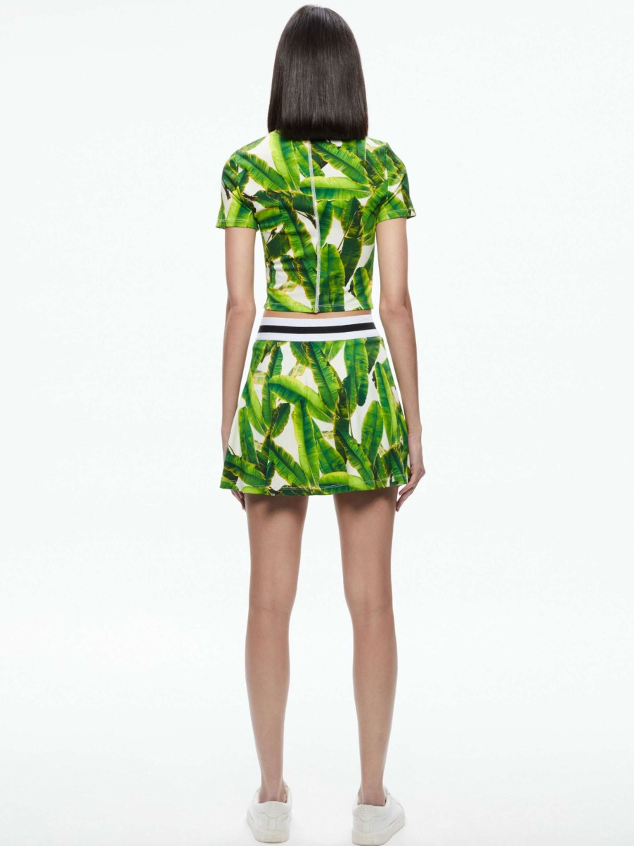 Skirts * | Blaise Pickleball Mini Skort Alice And Olivia Exclusive Design