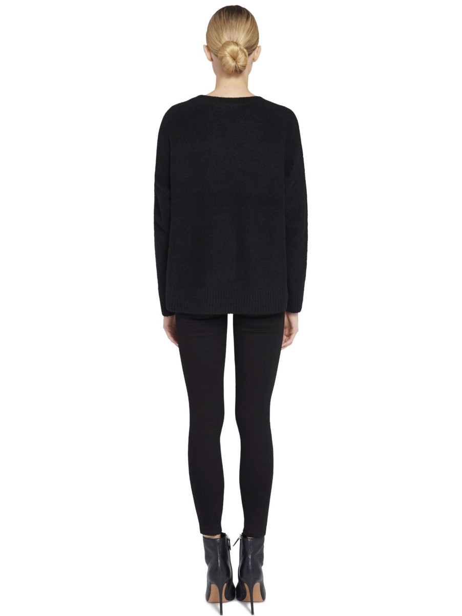 Sweaters * | Roma Slouchy Pullover Alice And Olivia Discount Online