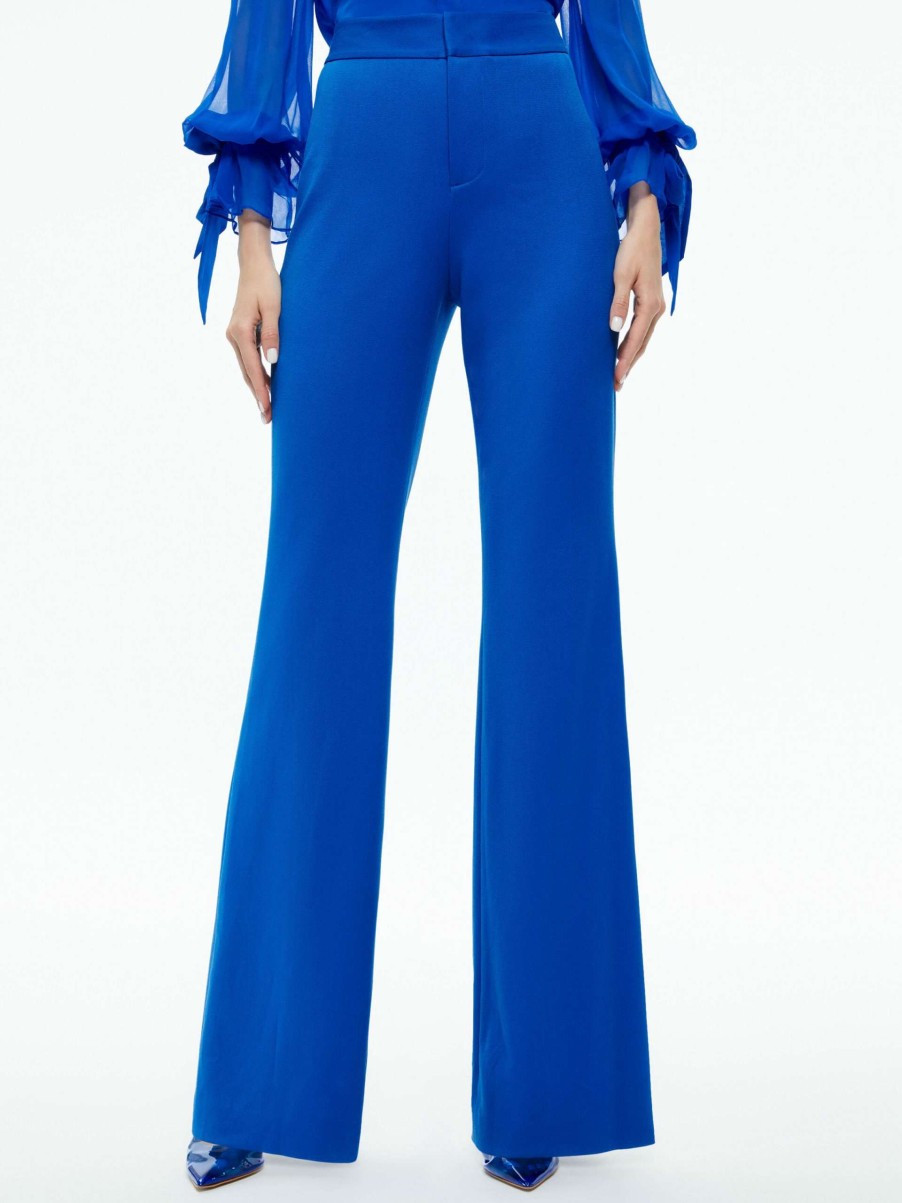 Pants * | Deanna High Rise Bootcut Pant Alice And Olivia Exclusive Design